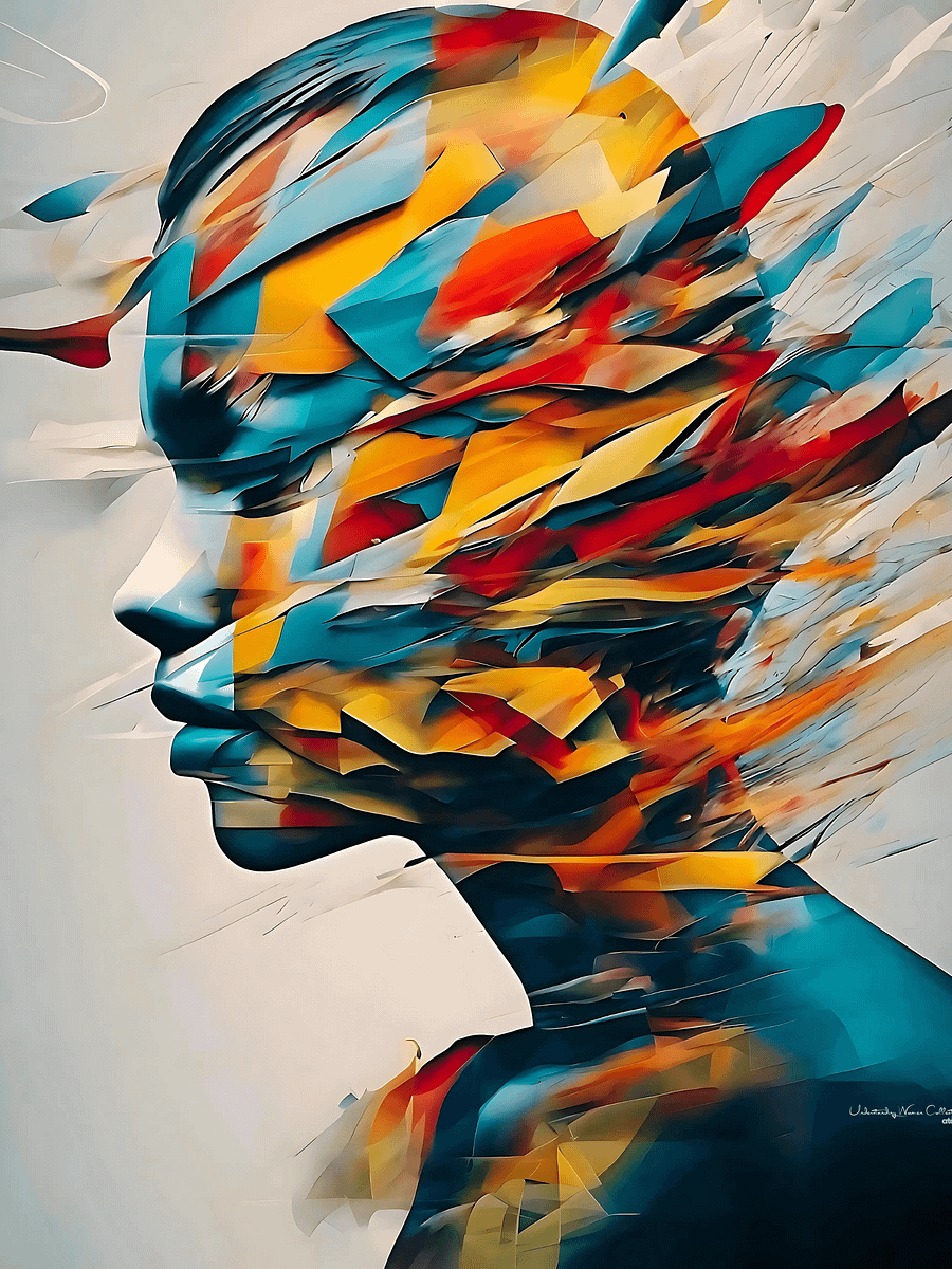 Understanding Women | Anger at Yourself | Canvas Artistic Painting product image (1)