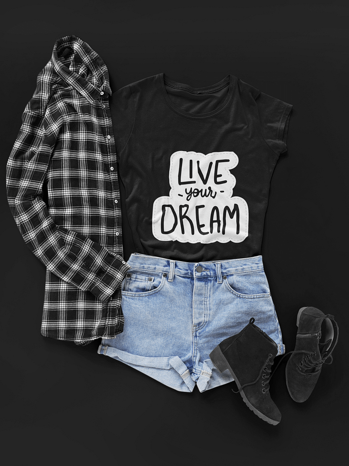 Live Your Dream Black Unisex T-Shirt product image (1)