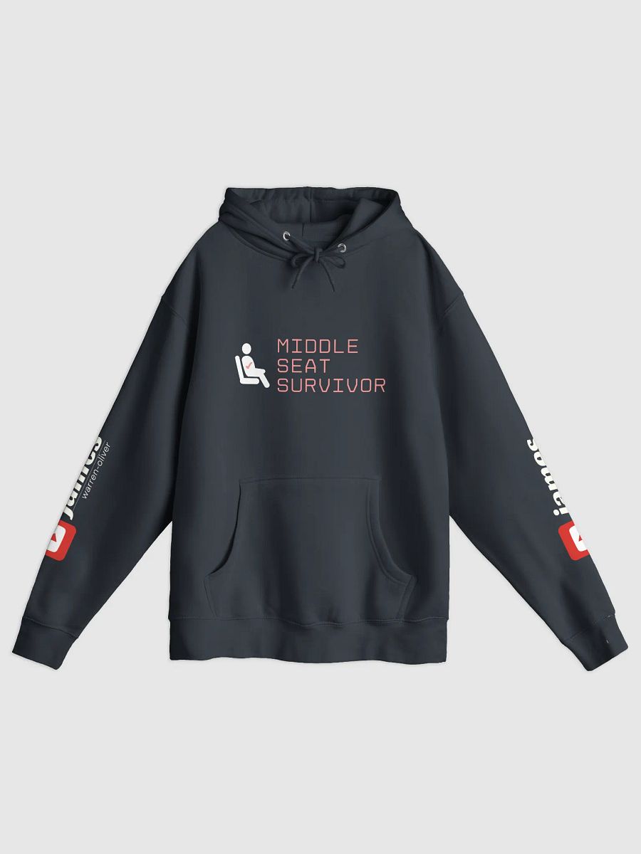 Ultra-Luxury Pullover Hoodie - ‘Middle Seat Survivor’ Design product image (1)
