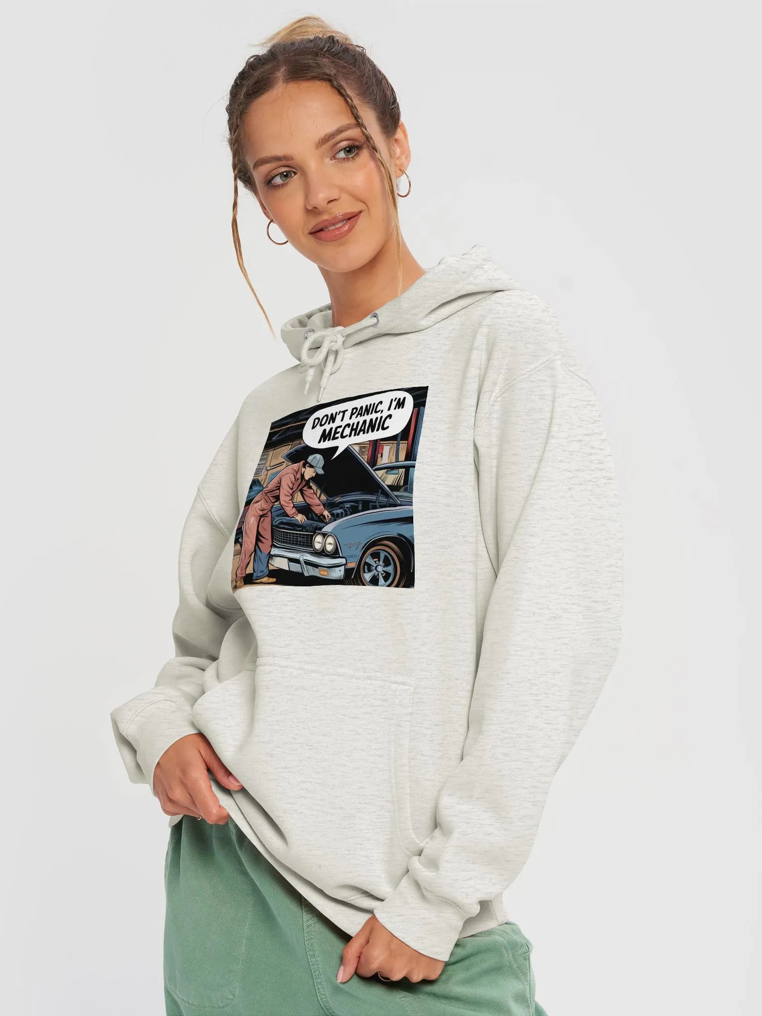 DON'T PANIC, I'M MECHANIC : Mechanic's Comfort Zone Hoodie product image (2)
