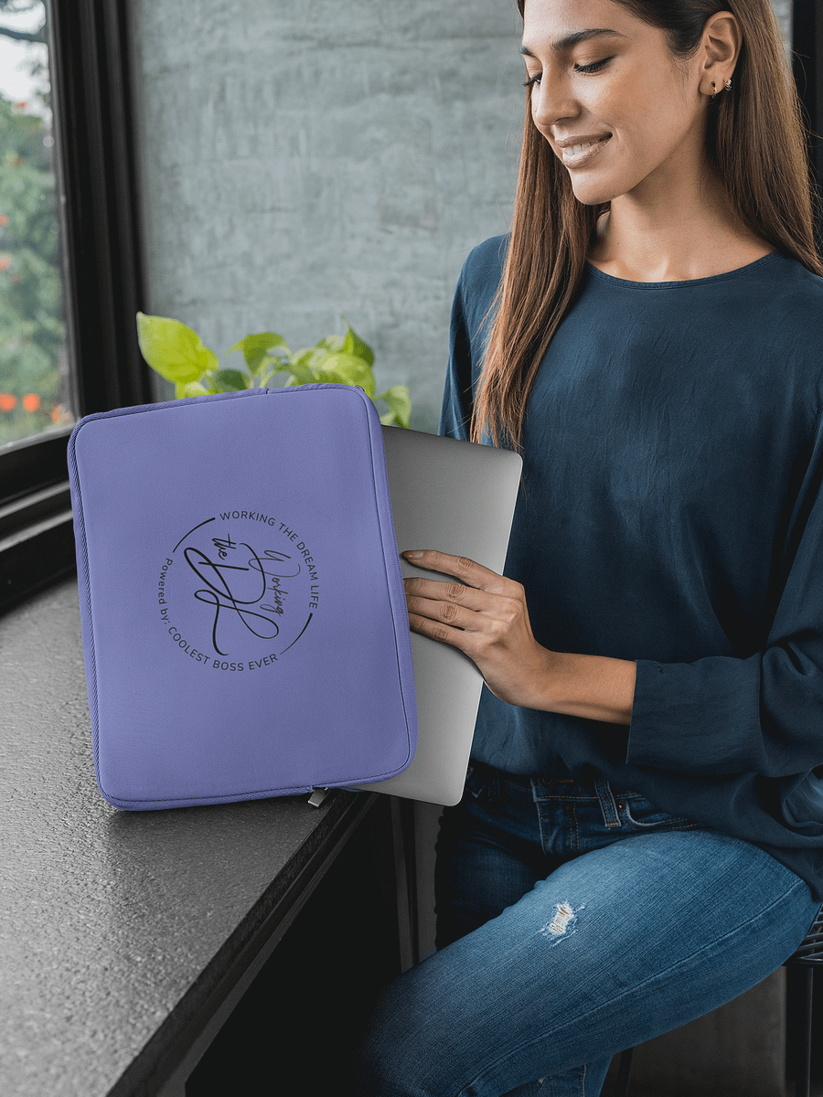 Premium Purple Laptop Sleeve – Working The Dream Life | Sleek, Protective & Leadership-Ready (13” & 15”) product image (4)