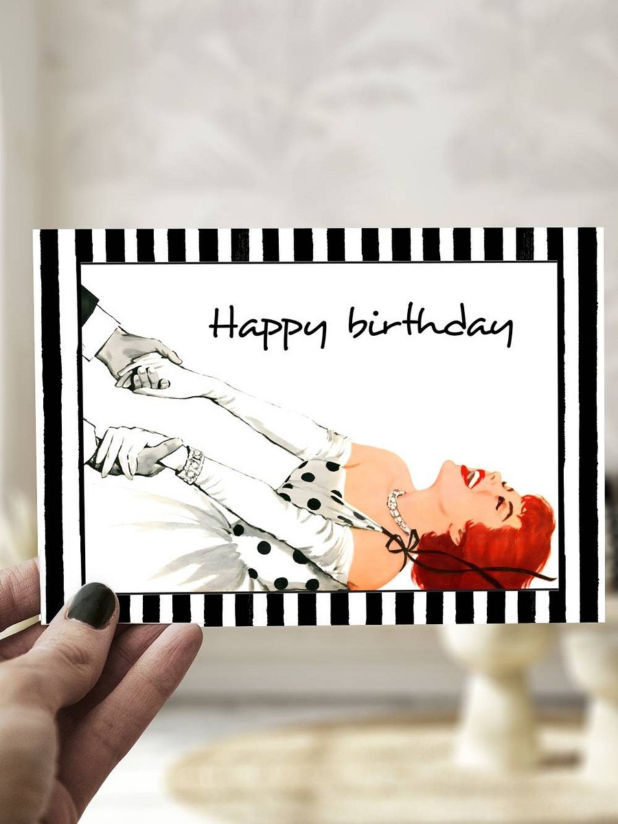 Hollywood Glam Happy Birthday Retro Card product image (1)