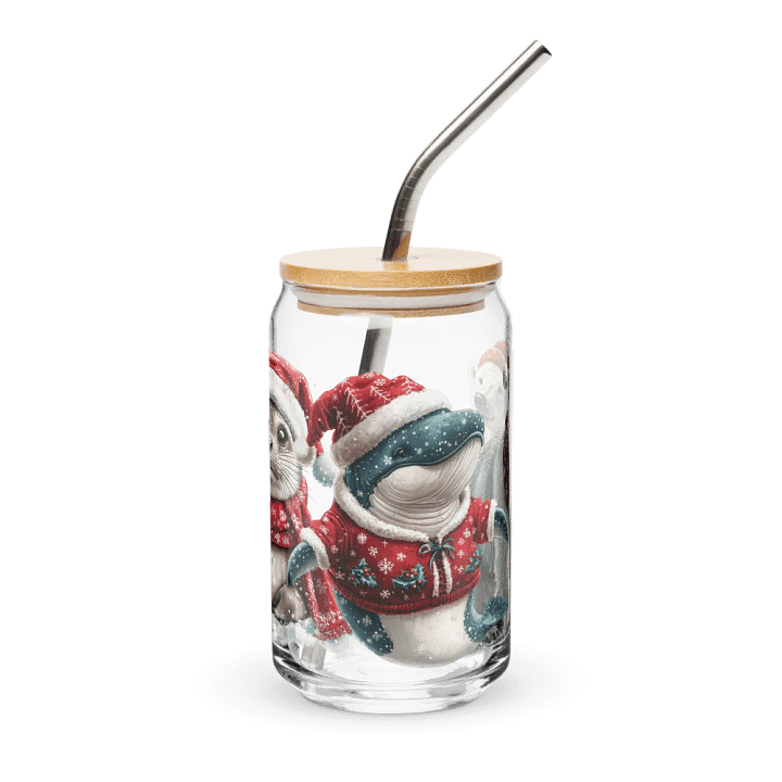 Arctic Holiday Friends Can-Shaped Glass Set product image (1)