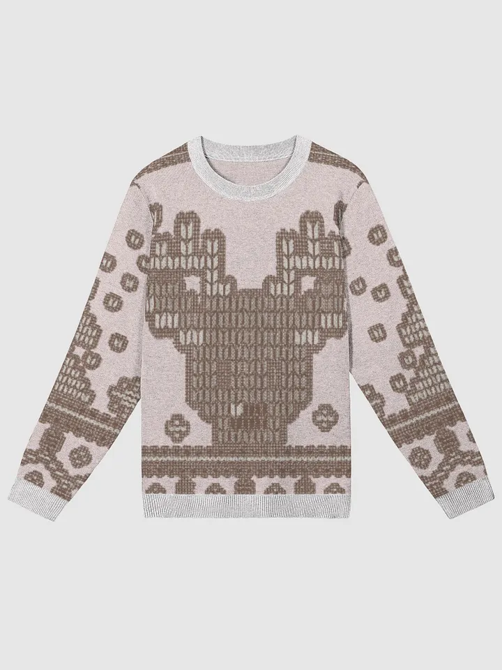 Celestial Pink Reindeer Knit Sweater product image (1)