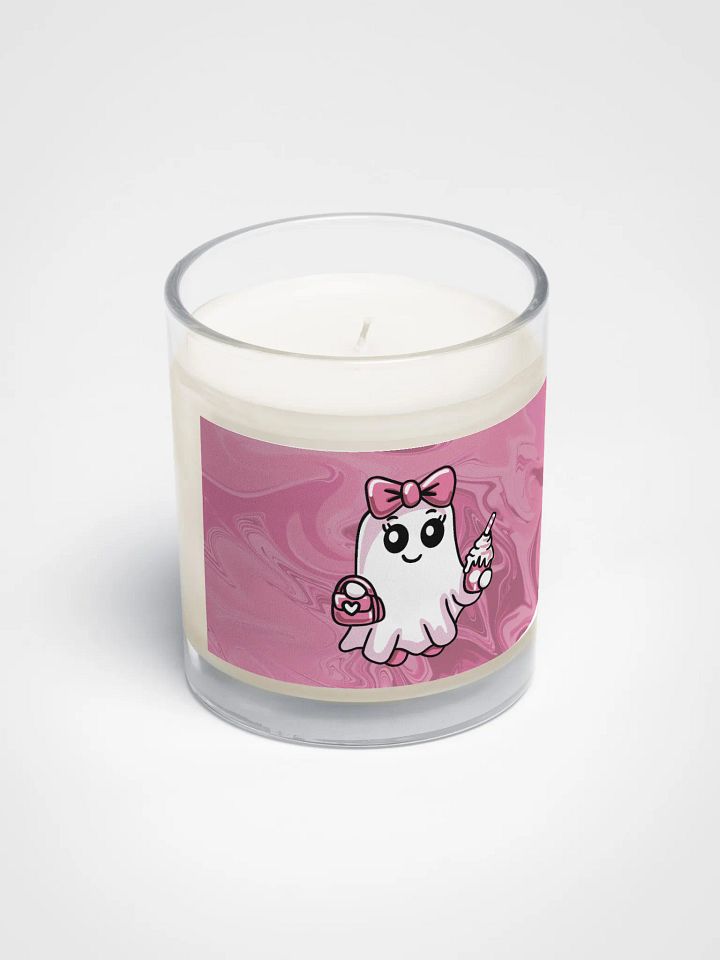 Cute Ghost Soy Wax Glass Jar Candle product image (2)