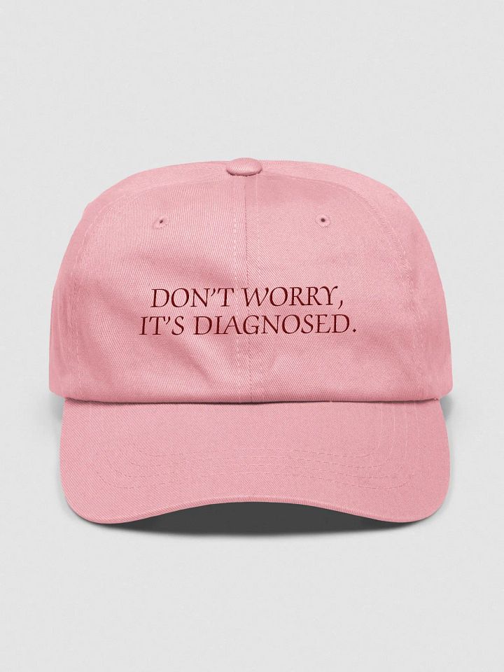DW, IT'S DIAGNOSED. (burgundy thread) classic dad hat product image (17)
