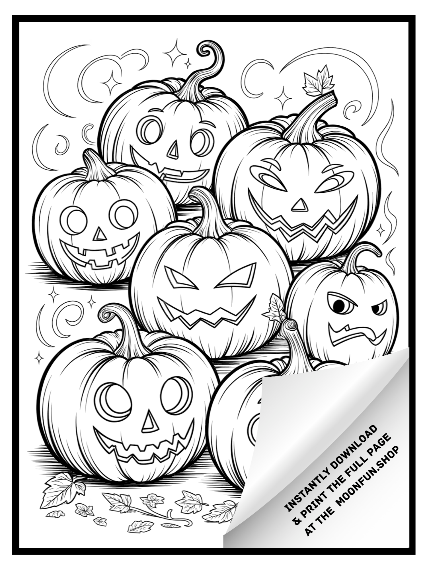 👨‍👩‍👧 Ultimate Family Halloween Bundle – 300+ Coloring Pages for All Ages product image (5)