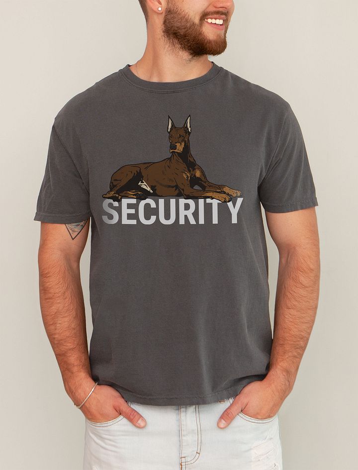 Security T-Shirt of a Doberman (Red) | Funny T-Shirt for Doberman Paw-rents product image (21)