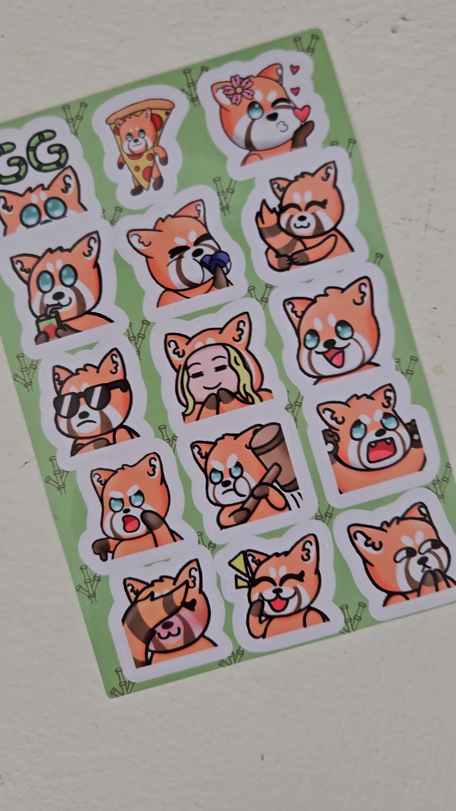 Anne emote stickersheet 1 product image (1)