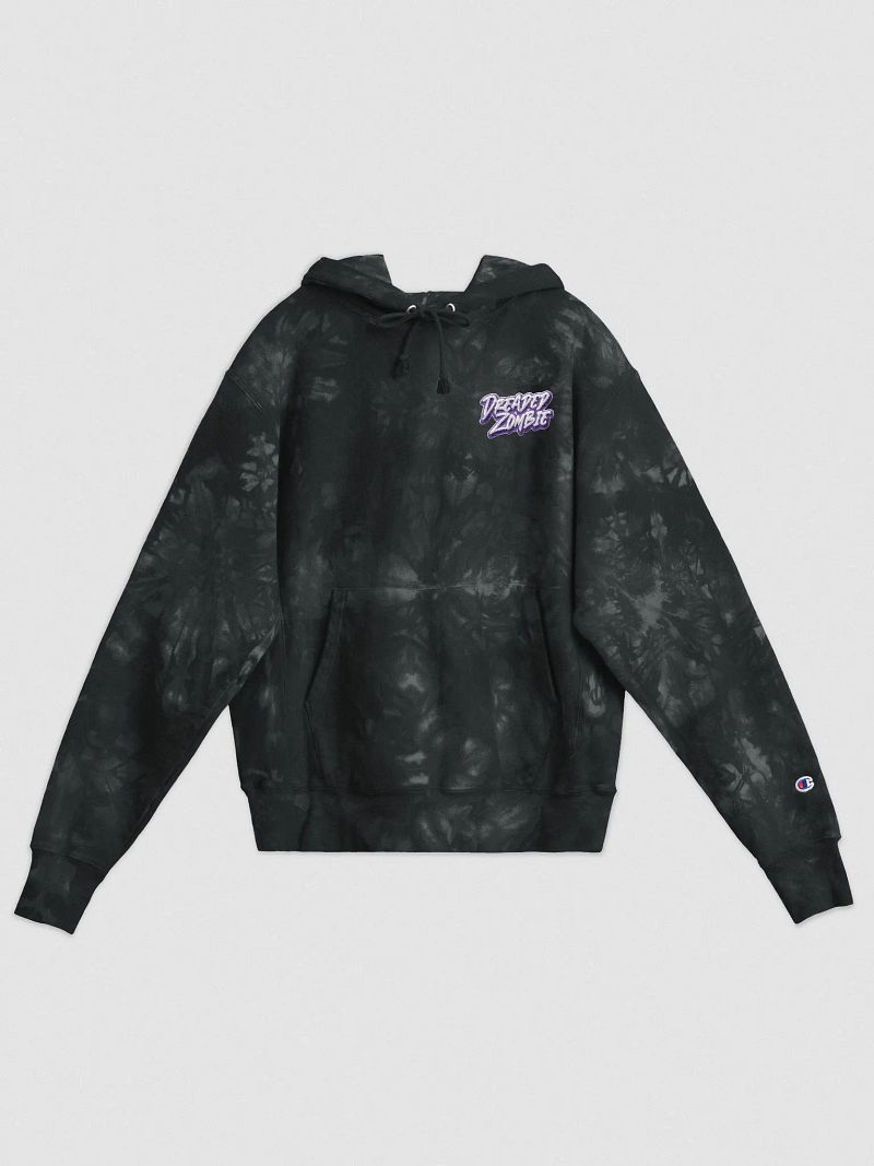 DreadedZombie (Text) - Tie-dye Hoodie - Champion Brand