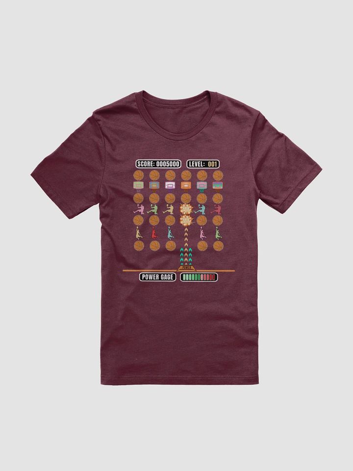 Space Gamer Basketball Level Up Explosion T-Shirt product image (37)