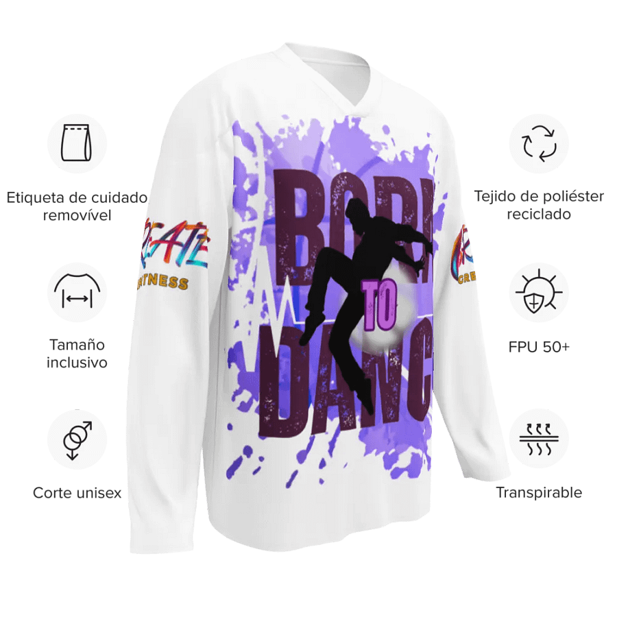 Dynamic Born to Dance His Silhouette Hockey Jersey product image (12)