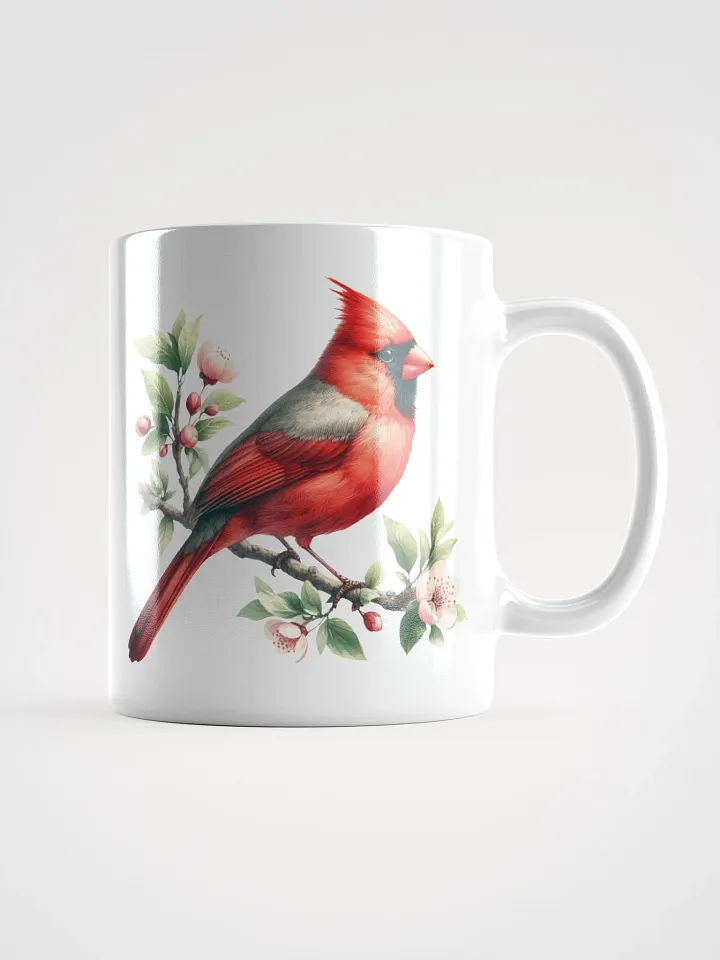 Vivid Cardinals White Glossy Mug product image (1)