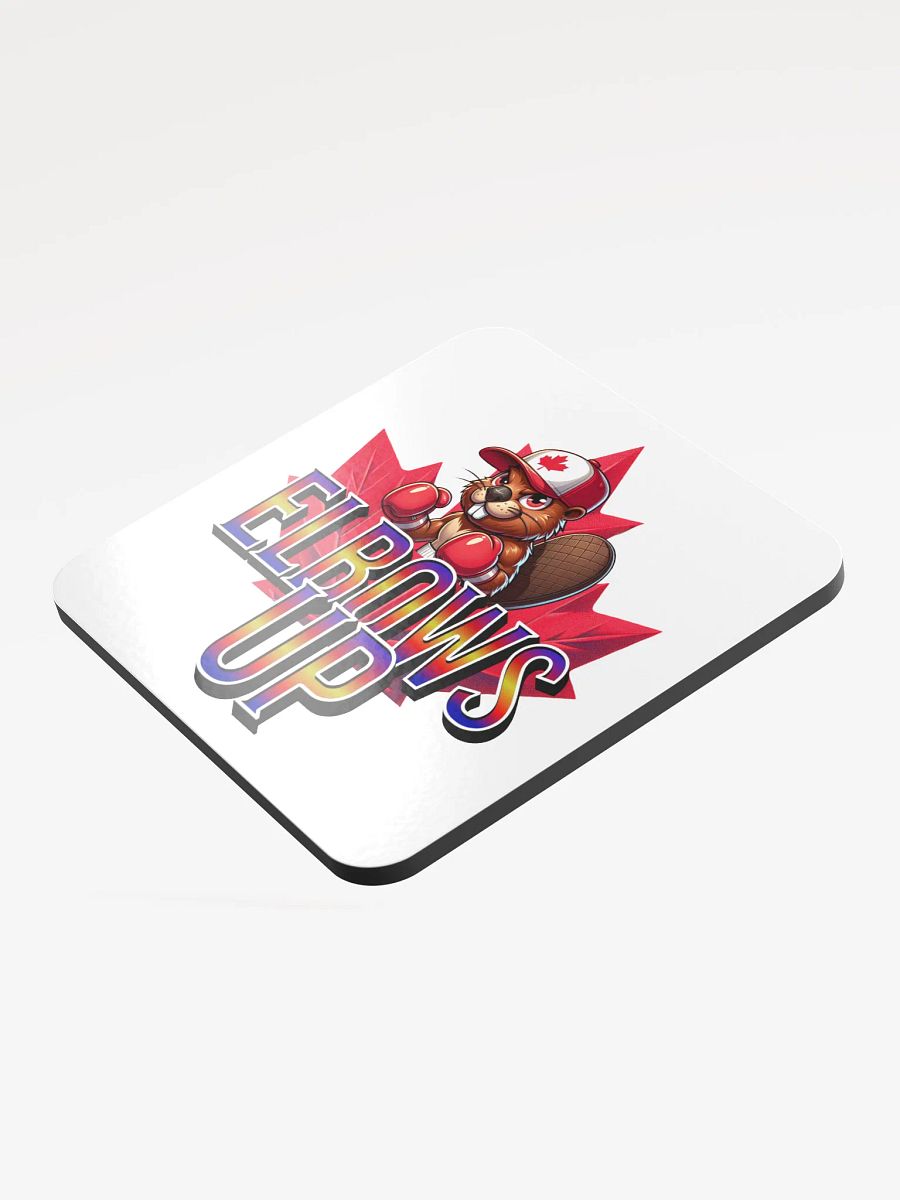 Elbows Up Maple Leaf Beaver Boxing Mauler Coaster Set product image (4)