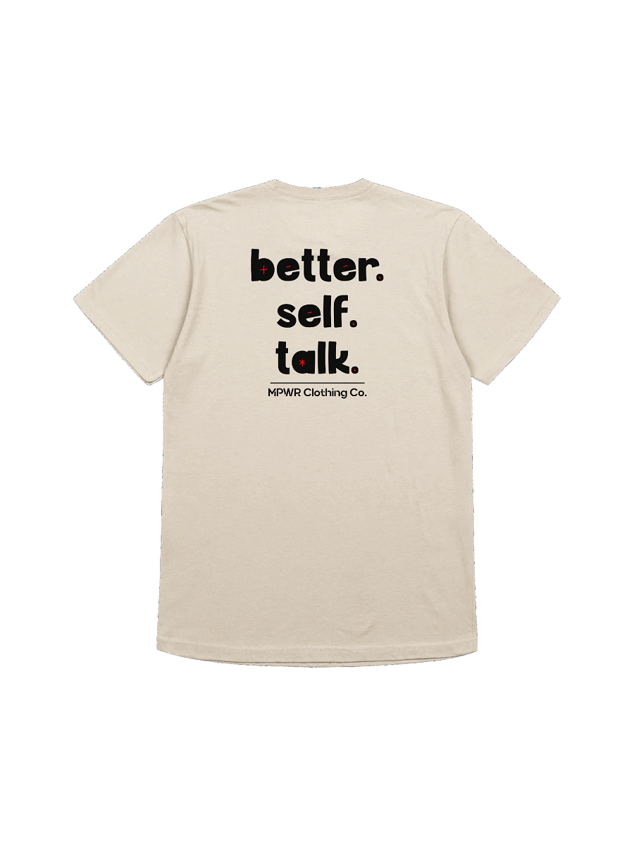 Better. Self. Talk. T-Shirt (Black & Red) product image (2)