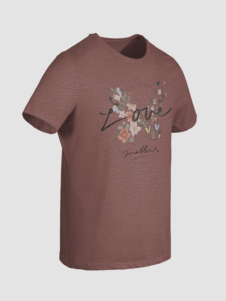 Women's Supersoft Relaxed-fit T-Shirt Love Lettering and Flowers product image (2)