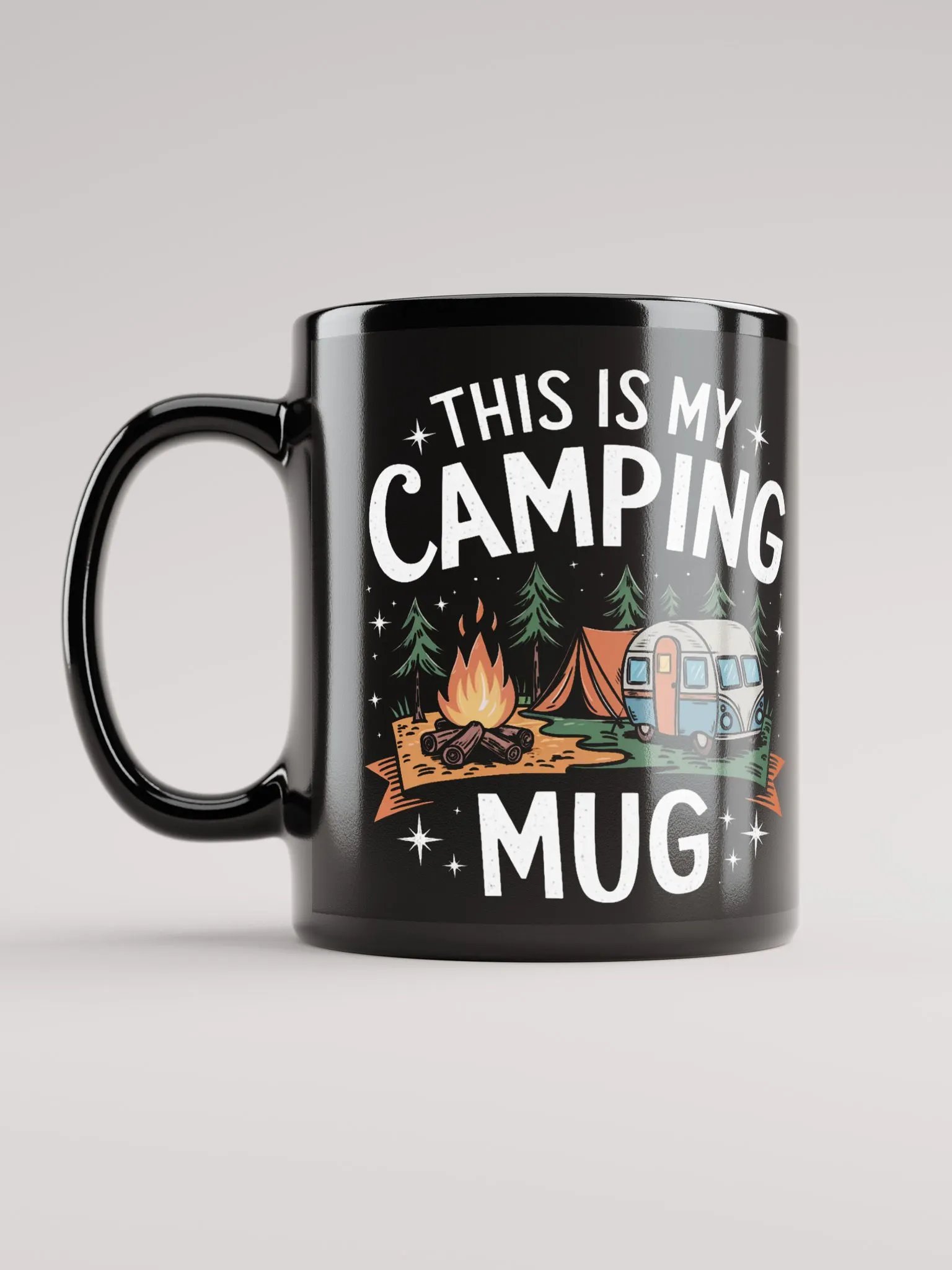 "This is my Camping Mug" High Quality Black Mug product image (6)