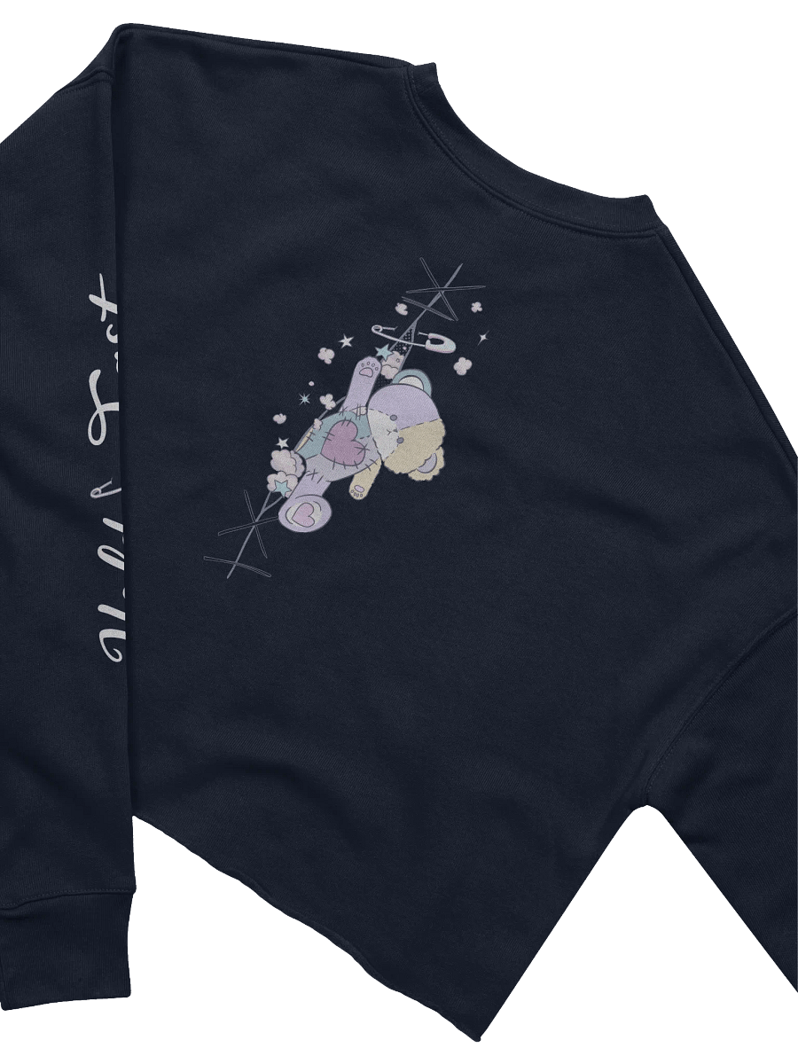Hold fast and Bear Down Fleece Crop Sweatshirt product image (7)
