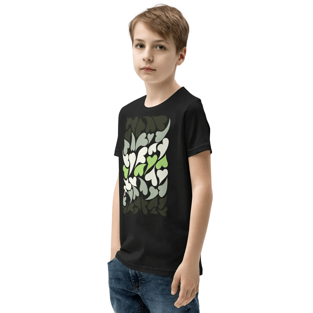 Nestled PRIDE Agender T-shirt (Youth) product image (7)