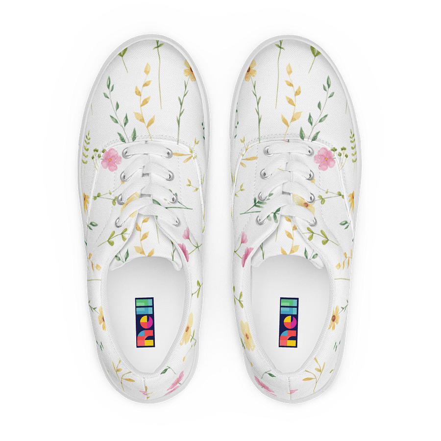 Floral Harmony Lace-Up Canvas Shoes product image (1)