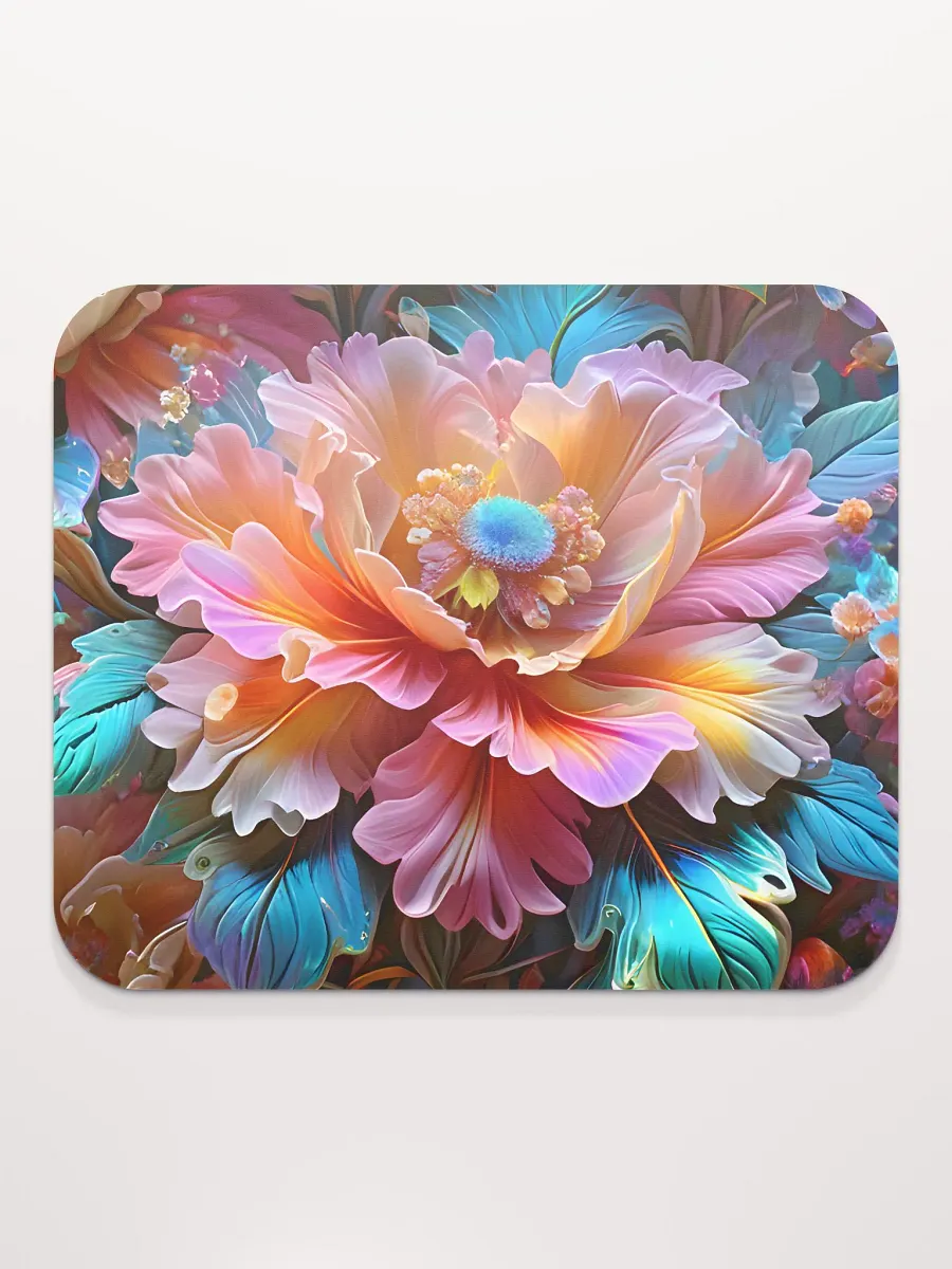 Iridescent Flowers Mouse Pad 8.7