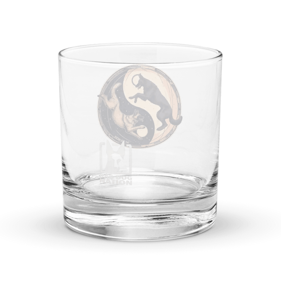 Malinois Yin Yang Whiskey Rocks Glass product image (4)