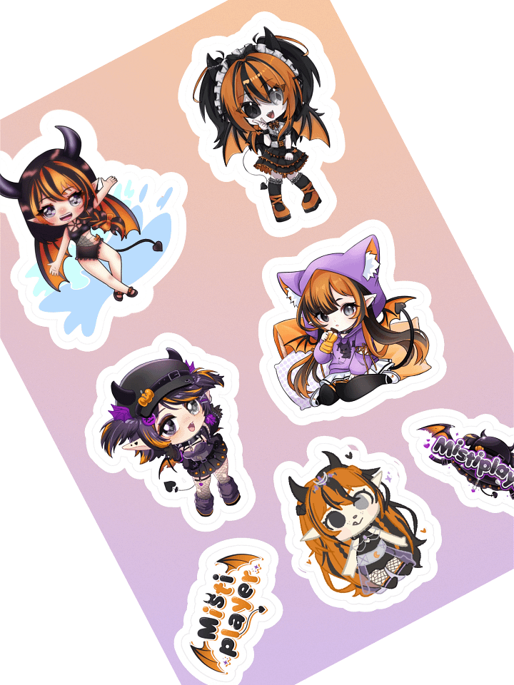 2nd Anniversary ALL OUTFITS - Sticker sheet product image (1)