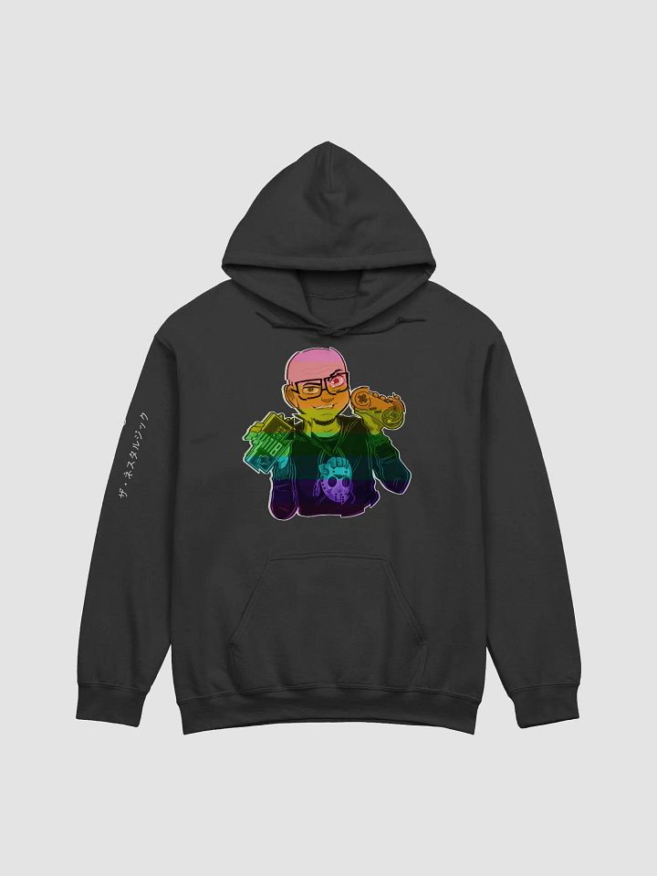 Glitch Hanzi Sleeve Hoodie product image (1)