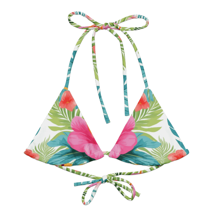 Island Bloom Triangle String Bikini Top product image (2)