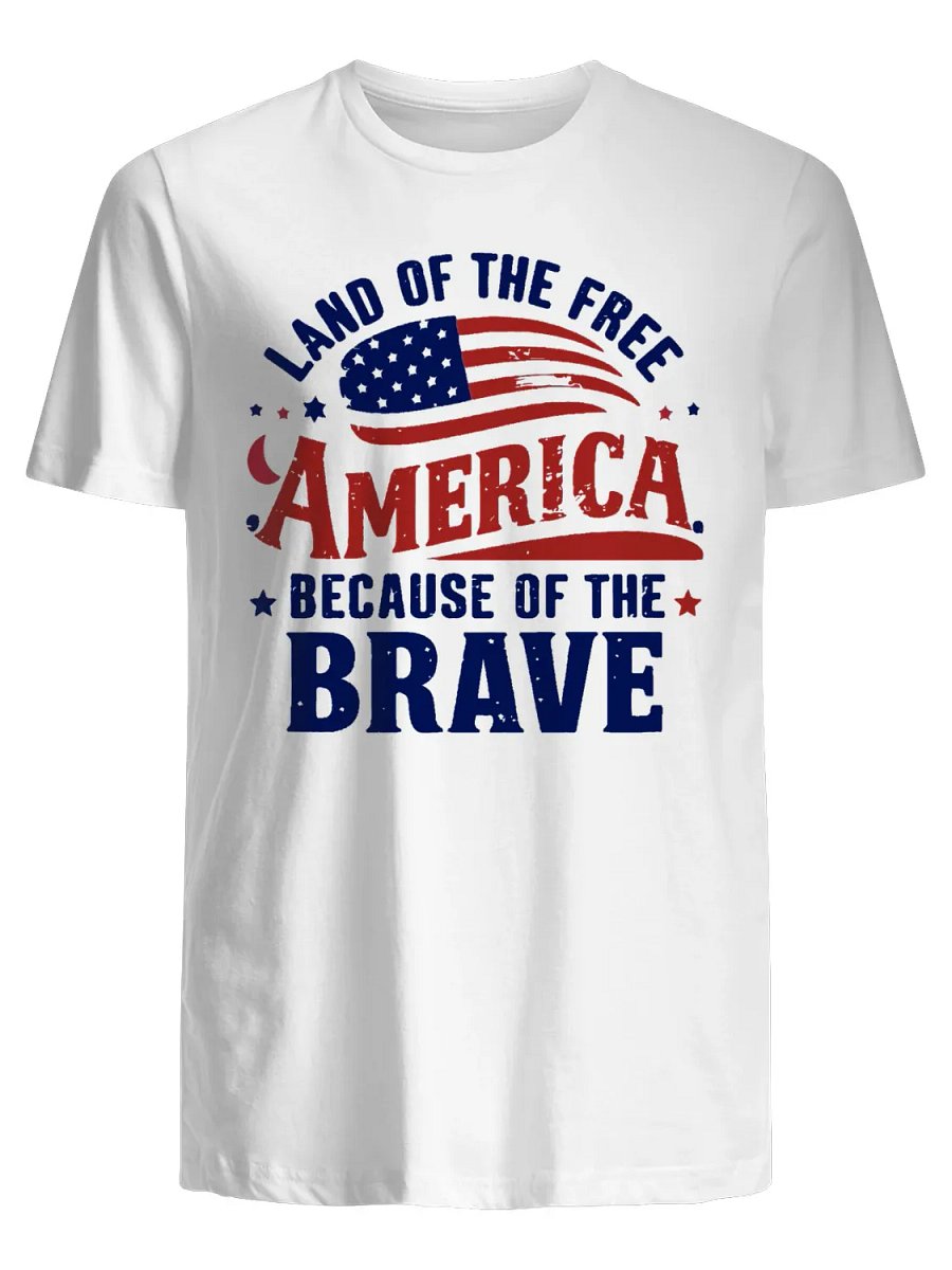 Land Of The Free Because Of The Brave Shirt product image (3)