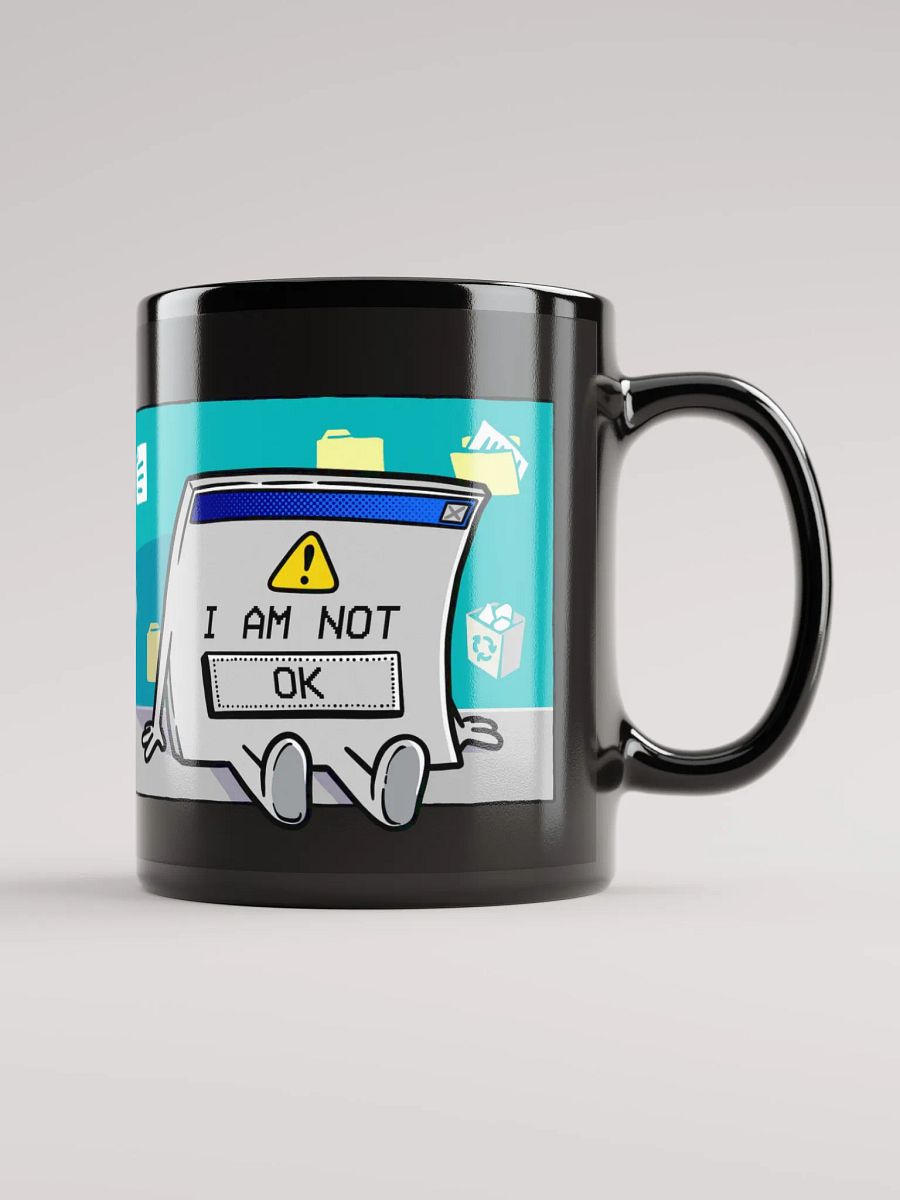 I AM NOT [OK] Mug (Black) product image (1)