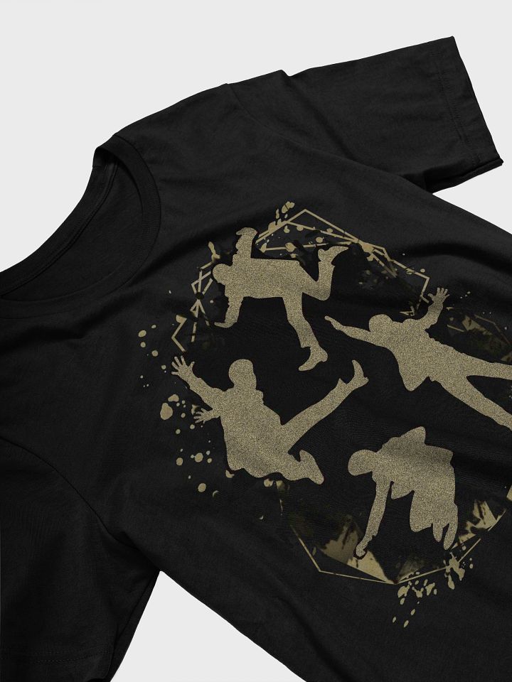Beatles love silhouette T-Shirt. Black and gold sand art. product image (2)