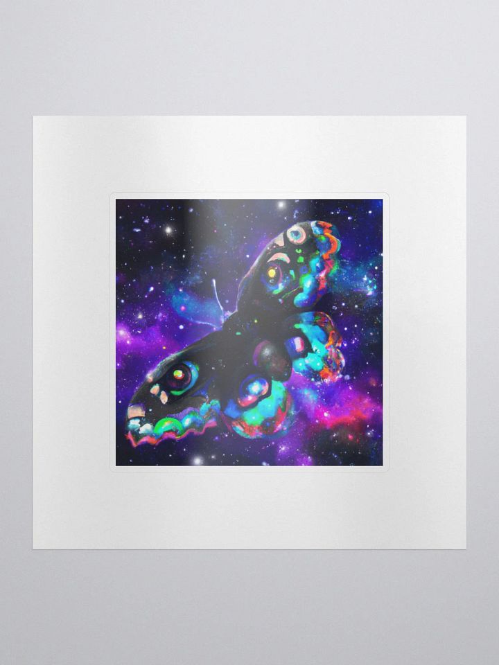 Cute Galactic Butterfly Omega Sticker product image (1)