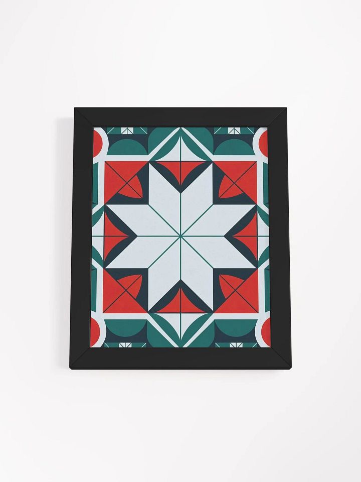 Kaleidoscope patterned Framed High-Quality Matte Poster (in) product image (2)
