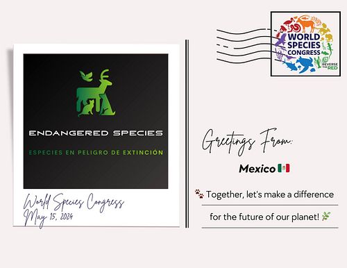 🐾 It is an honor and a pleasure to be part of this WORLD SPECIES CONGRESS 🌿
 special thanks and shout out to REVERSE THE RED,...