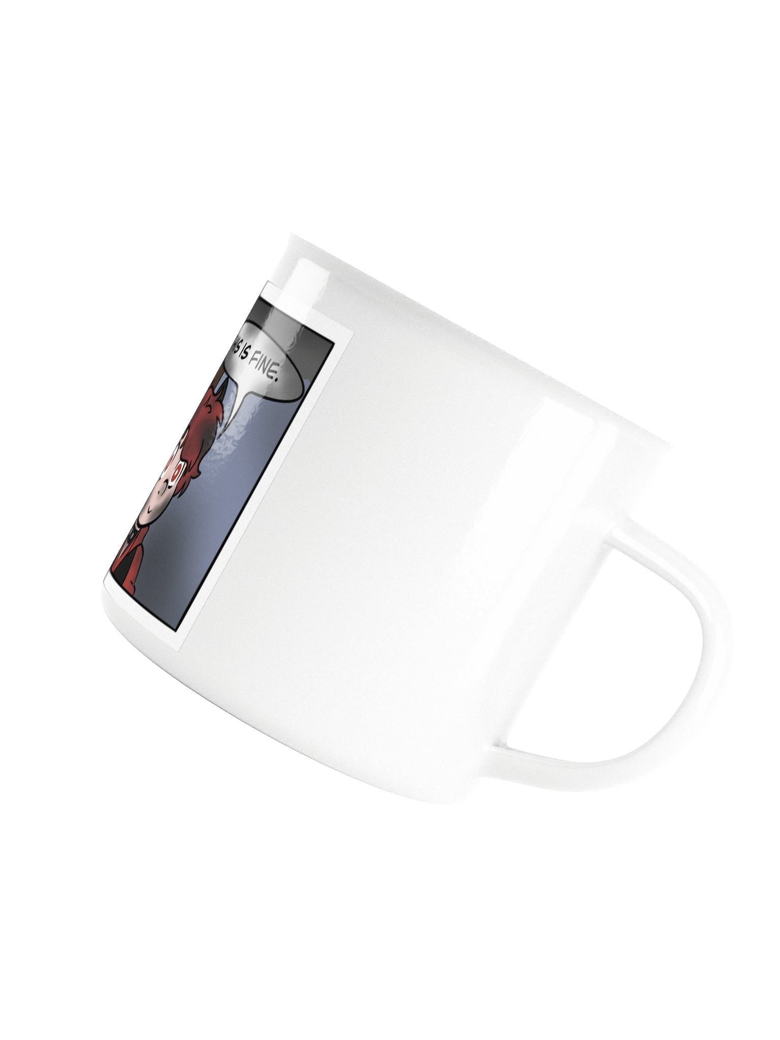 Enamel Mug - This Is Fine Meme product image (5)