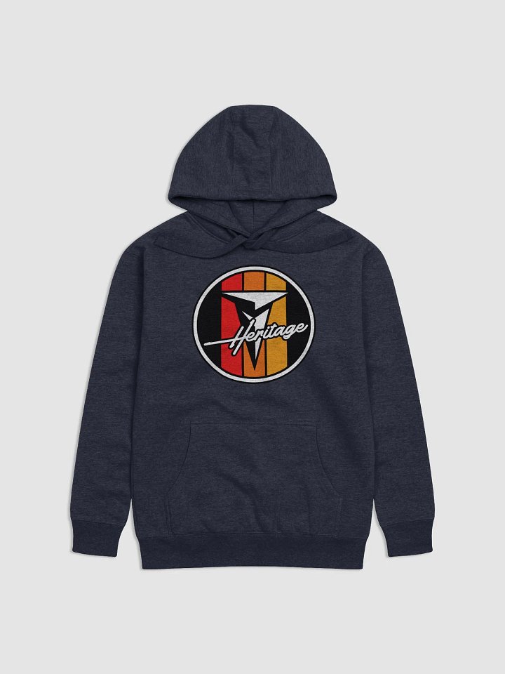 Retro Heritage Logo Hoodie Navy product image (1)