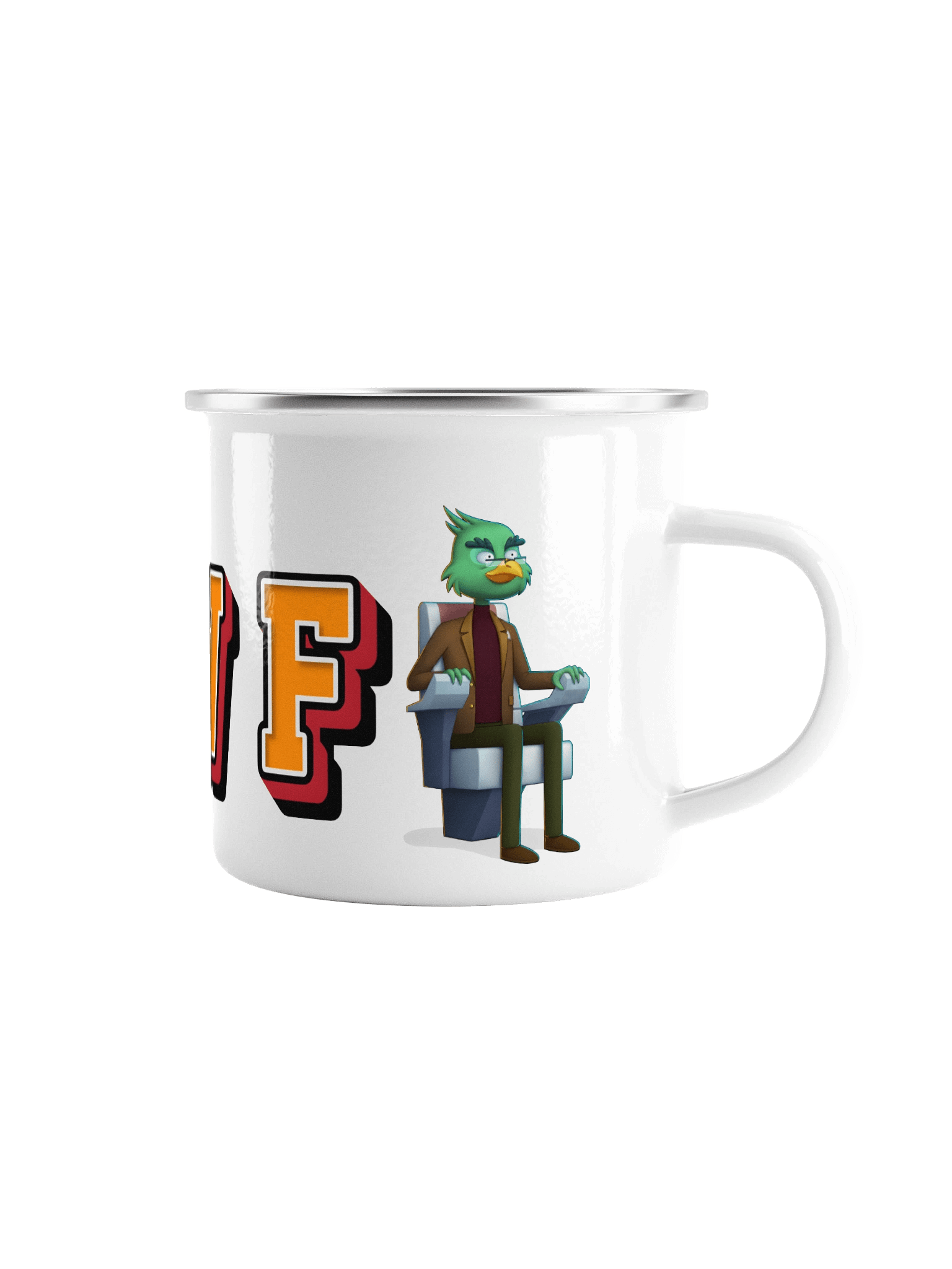 F CAW F Enamel Mug product image (1)