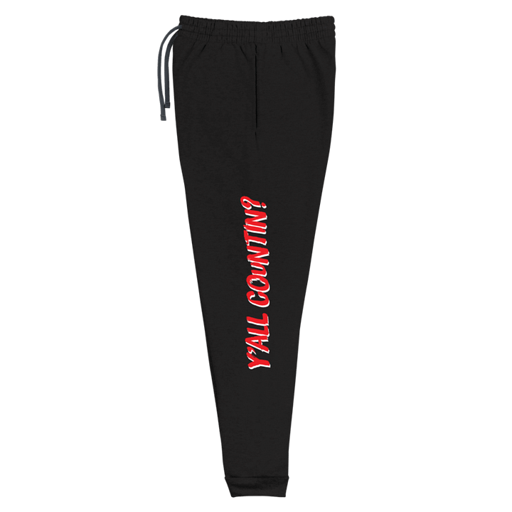 Y'all Countin Joggers - Red and Black product image (1)