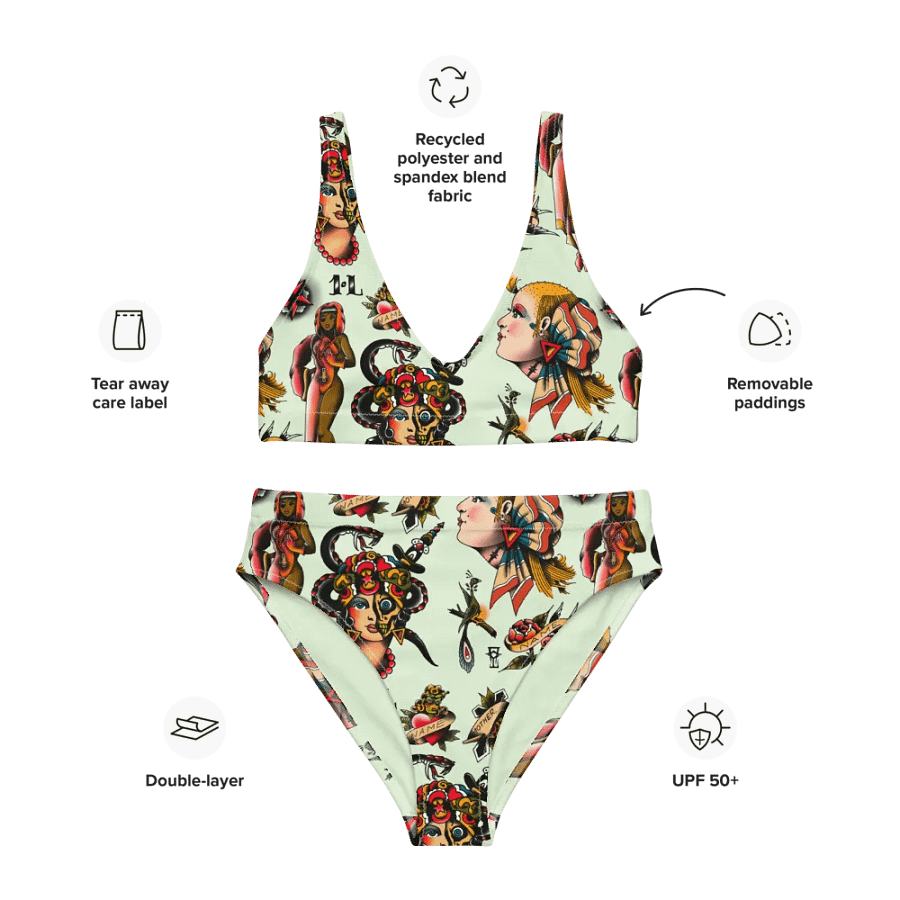 Landlubber Lewy’s Tattoo Flash Bikini Set product image (3)