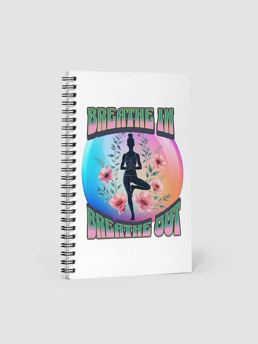 Breathe In Breathe Out Yoga Pose Notebook product image (2)