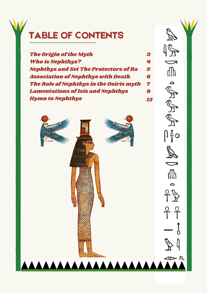 Nephthys in Ancient Egyptian Art and Mythology - Printable eBook product image (2)