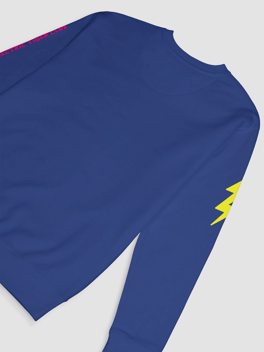 Pink Electric Tiger with Yellow Lightning Bolts - Cotton Sweatshirt product image (9)