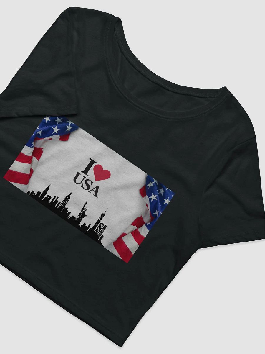 Patriotic Love Crop Tee product image (8)