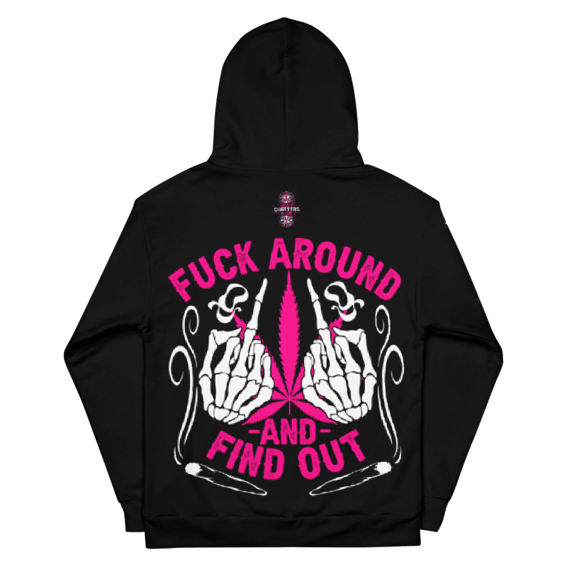 Hemp Quarters Pink Cannabis/FAFO Hoodie product image (10)