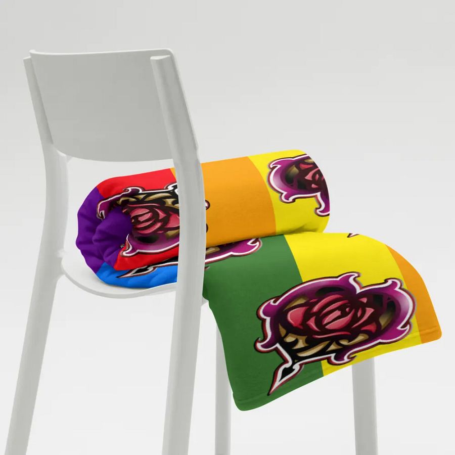 Zagarose Rainbow Throw Blanket product image (8)