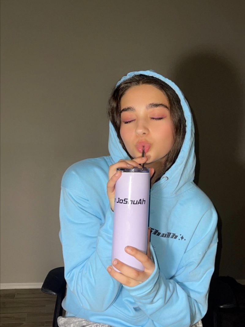 Bye Joshuah Stainless steel tumbler - Purple