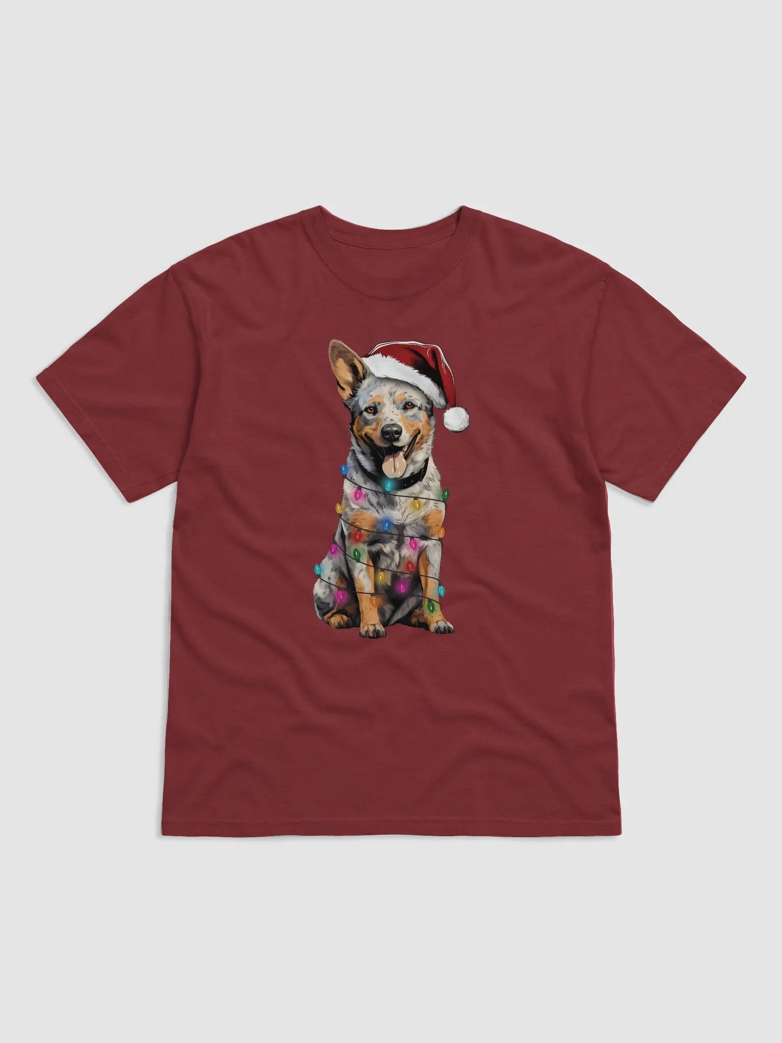 Funny Australian Cattle Dog(Blue Heeler) Christmas T-Shirt product image (9)
