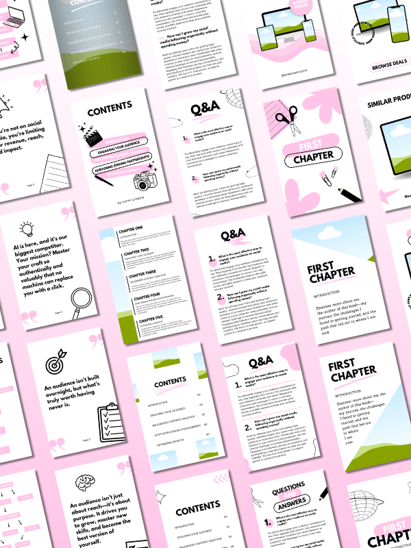 MRR/PLR Minimal Pink eBook Template product image (5)