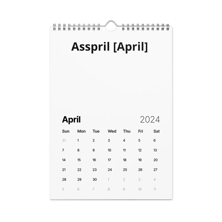 CUSS WORDS calendar 2024 product image (1)